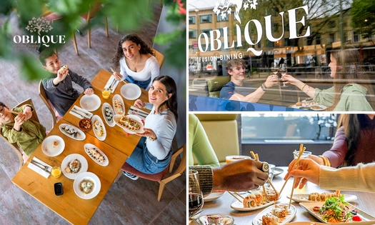 All-You-Can-Eat & Drink-lunch (2 uur) bij Oblique in hartje Den Haag