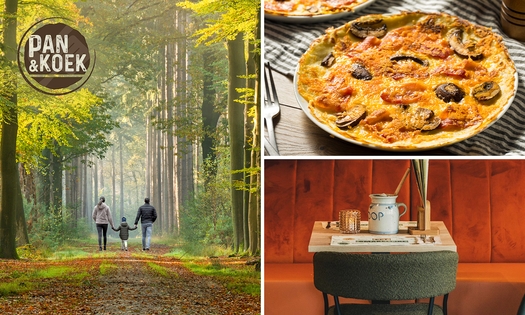 Wandelarrangement incl. gebak + warme drank + pannenkoek bij Pan & Koek Heino