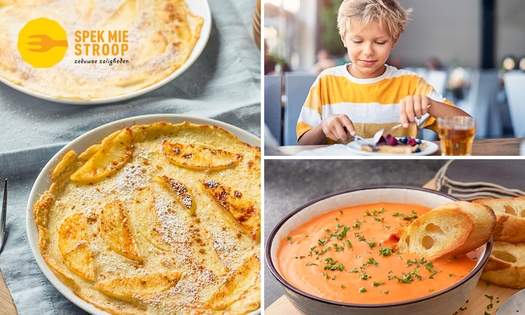 2- of 3-gangendiner bij Pannenkoekenrestaurant Spek Mie Stroop