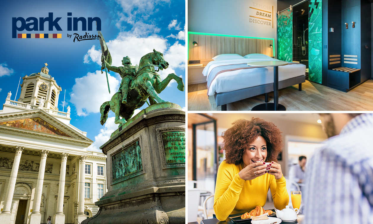 Overnachting voor 2 + ontbijt + late check-out in Brussel