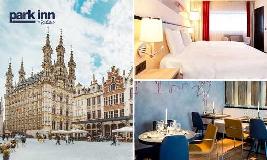 Overnachting(en) voor 2 + ontbijt + late check-out in hartje Leuven