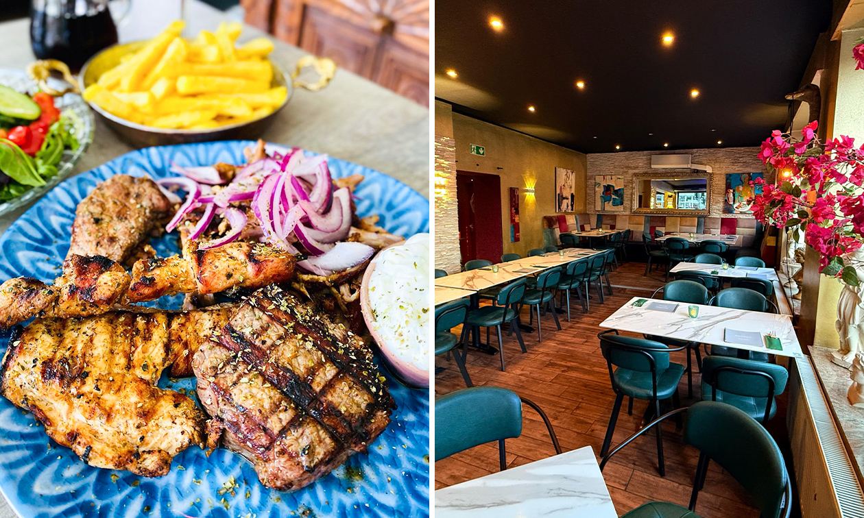 Grillteller mit Pommes und Salat bei Patras Grill Herzogenrath