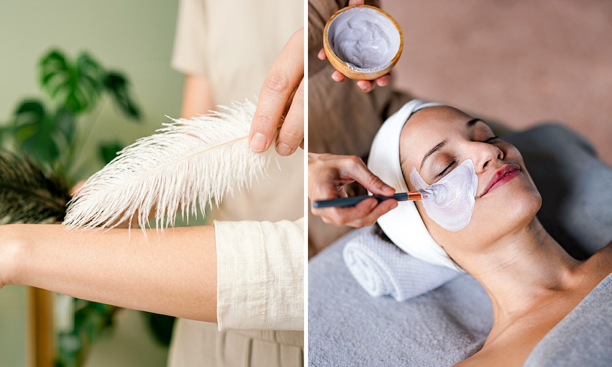 Kriebelmassage (40 min) of gezichtsbehandeling (45, 60 of 75 min)