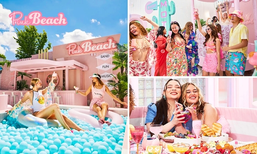 Entree Pink Beach + cocktail/mocktail of brunch/lunch in Amsterdam