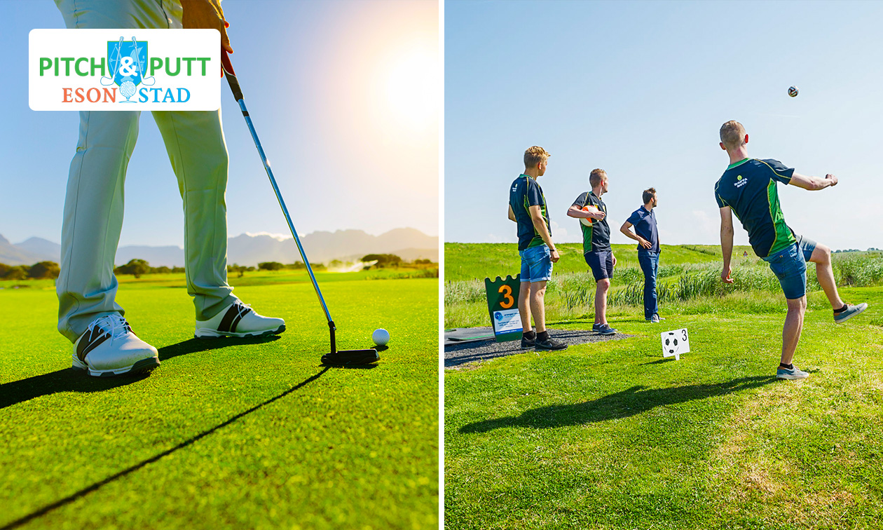 Footgolf of Pitch & Putt golf (9 holes) + flesje fris bij Pitch & Putt Esonstad