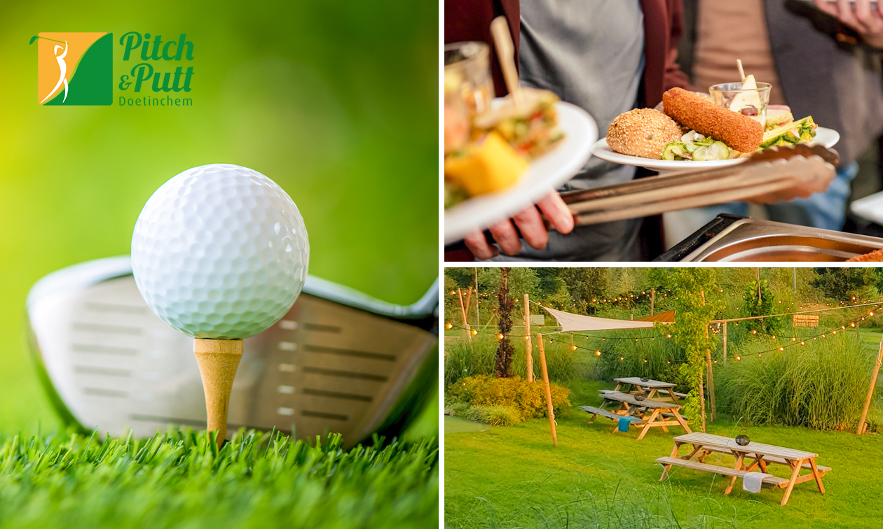 9 of 18 holes Pitch&Putt Golf + 3 bitterballen of lunchgerecht naar keuze