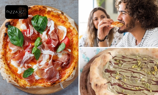 2 pizzasandwiches of 1 pizza + dessert om af te halen bij Pizzajò