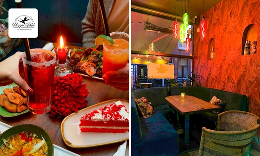 2-gangen keuzediner of All-You-Can-Eat brunch (60 min) in hartje Amsterdam
