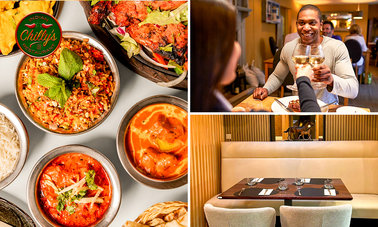 Indiaas All-You-Can-Eat 3-gangendiner of -lunch (2 uur) nabij Brussel