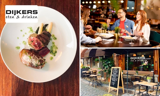3-gangendiner à la carte bij Restaurant Dijkers