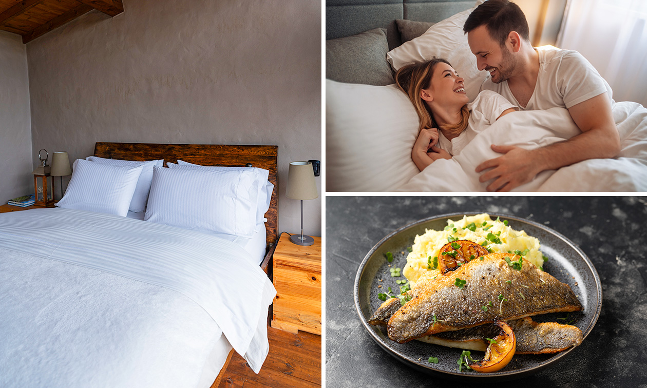 Overnachting voor 2 + 4-gangenlunch of -diner + late check-out