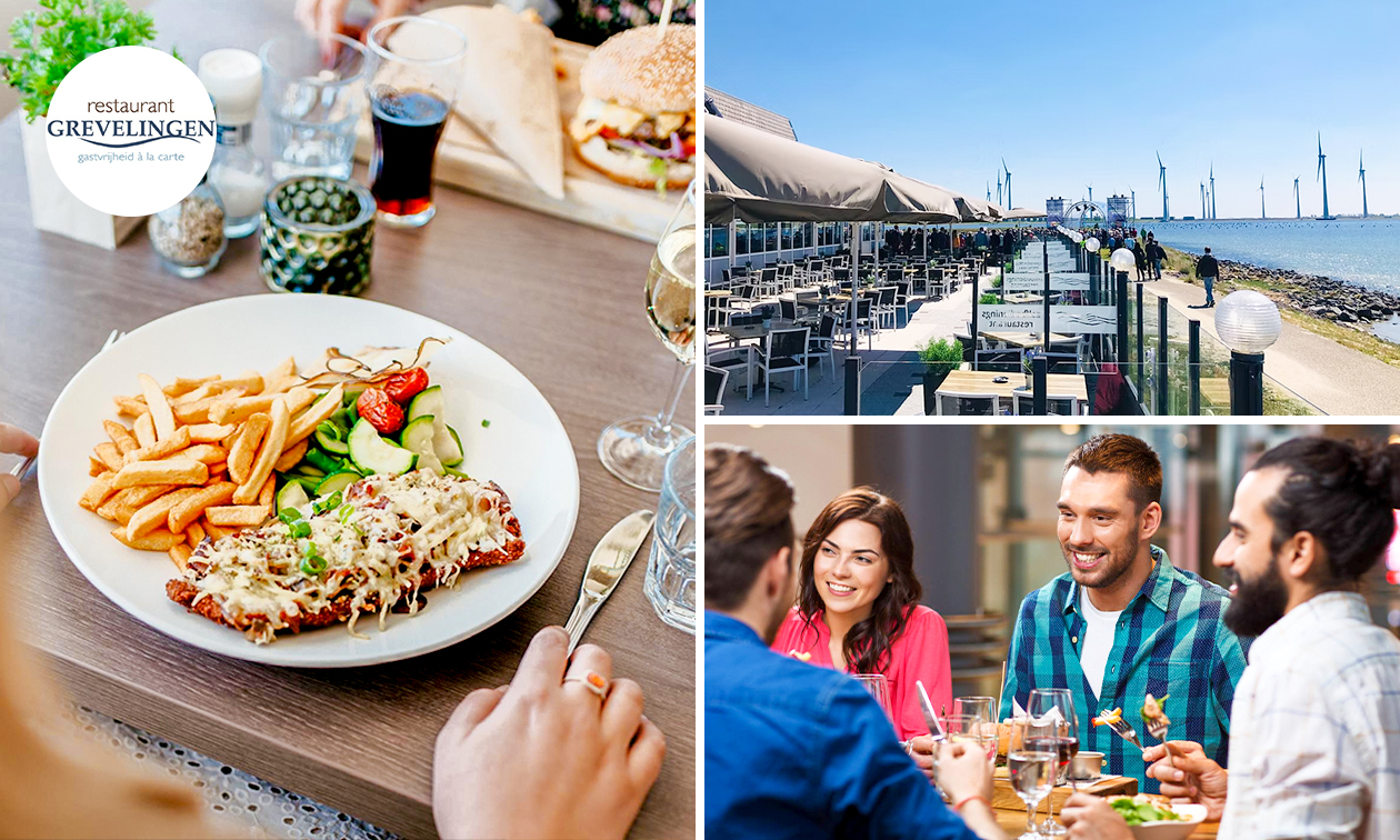 3-gangen keuzediner bij Restaurant Grevelingen