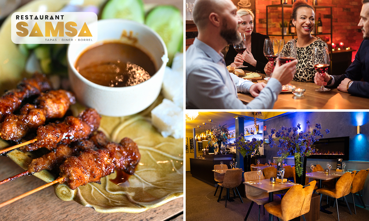 Exotisch 3-gangen keuzediner bij Restaurant Samsa