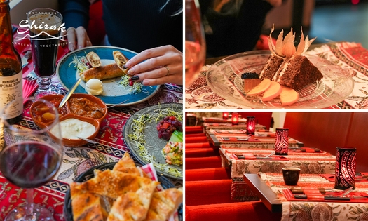 3-gangen keuzediner bij Restaurant Shirak Armeens & Vegetarisch