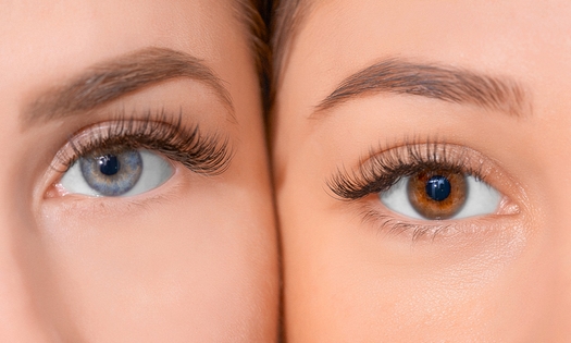 Wimperextensions met clusterwimpers naar keuze