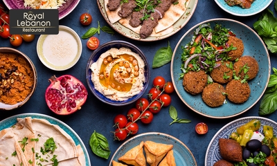 Menu libanais en 3 services au choix + café ou thé au Royal Lebanon à Lasne