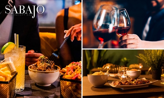 Shared-dining diner (8 gerechtjes) bij Sabajo Concept Bar