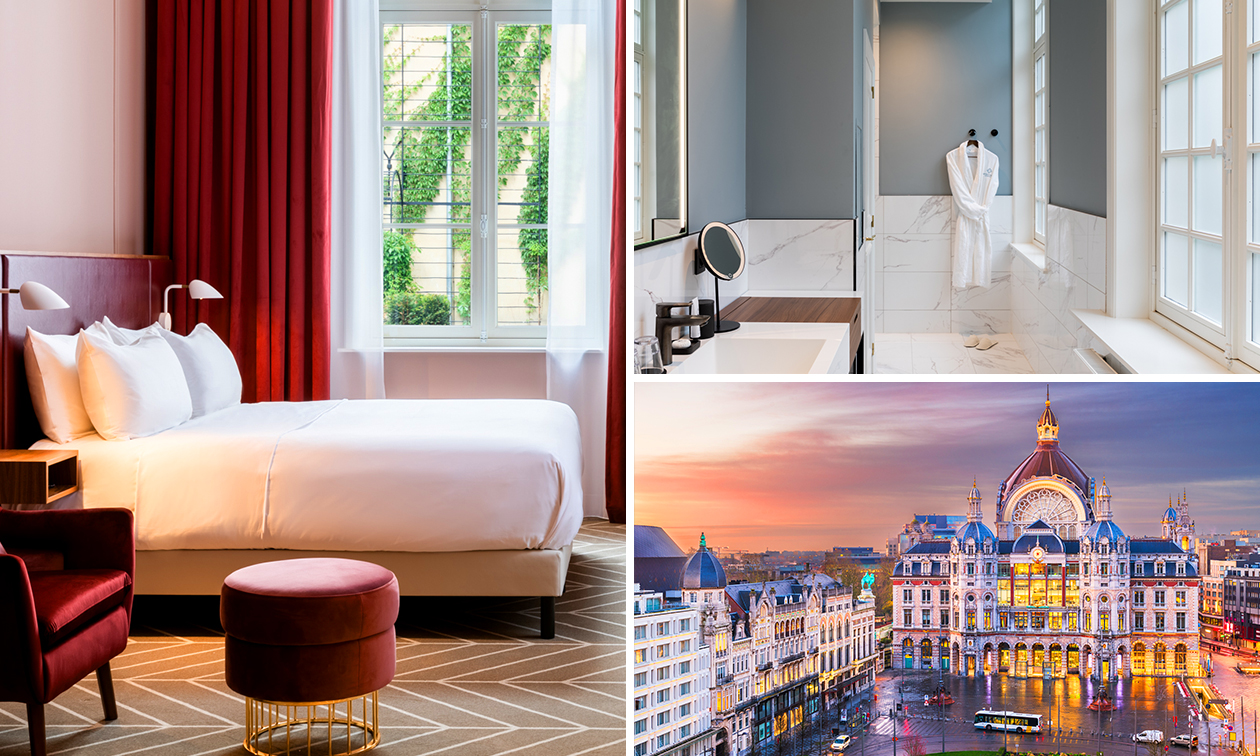 Overnachting voor 2 + ontbijt + welkomstdrankje + late check-out in hartje Antwerpen Overnachting voor 2 + ontbijt + welkomstdrankje + late check-out in hartje Antwerpen