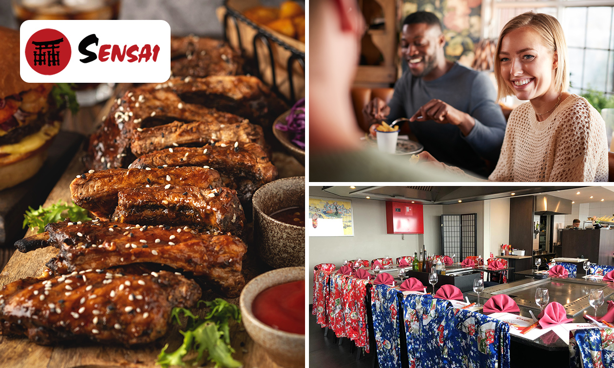 3-gangen ribbetjesdiner bij Sensai