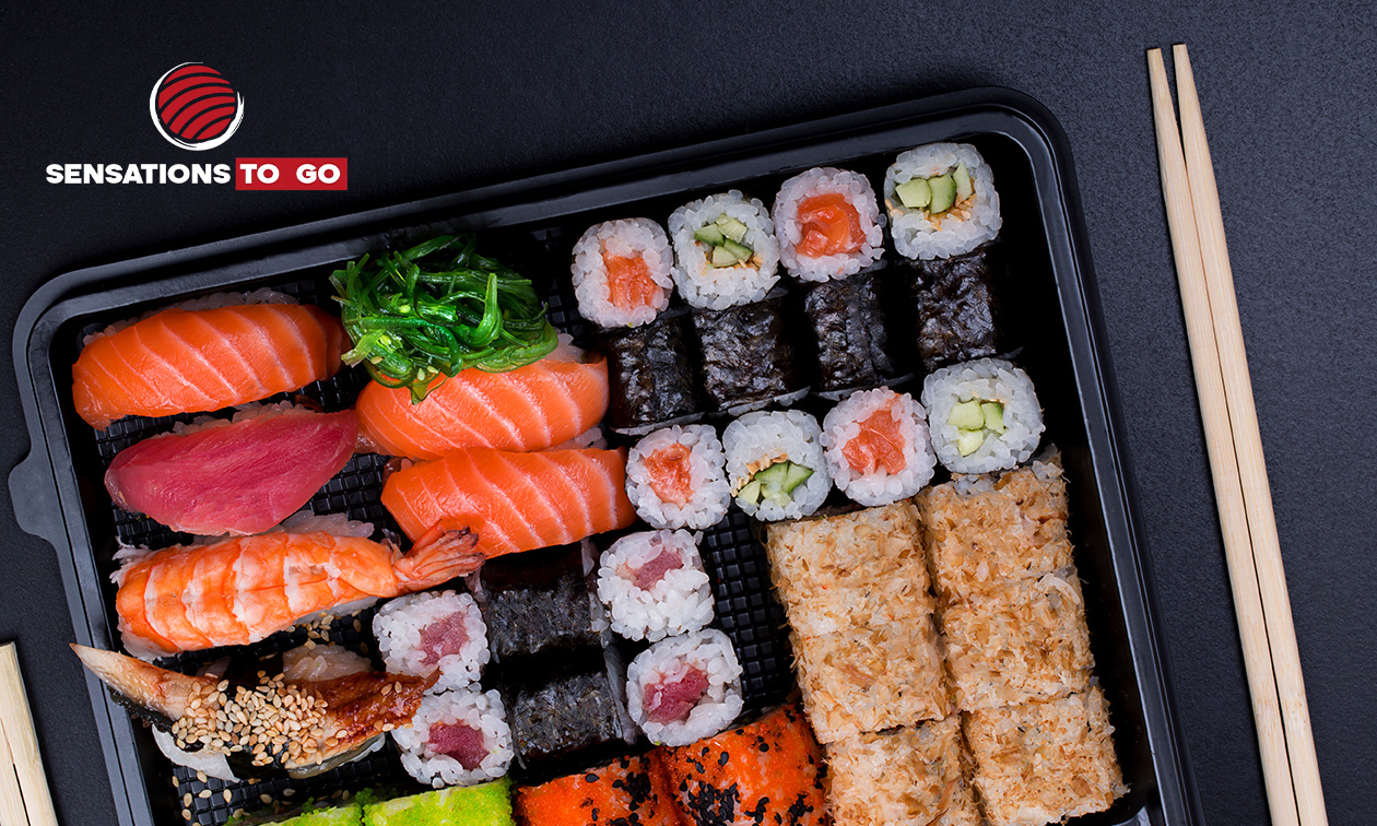 Sushibox naar keuze (22, 34 of 48 stuks) voor afhaal