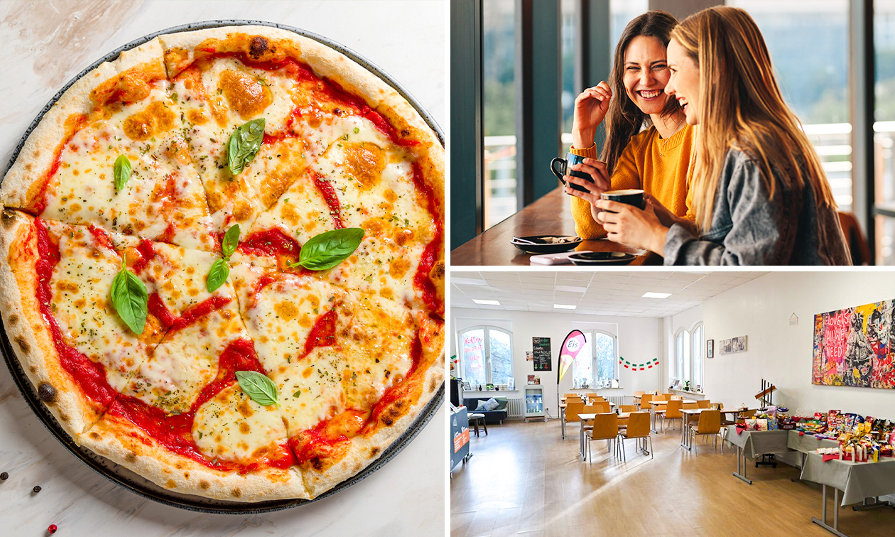 2 Pizzen nach Wahl oder 1 Panuozzo + Kaffee nach Wahl
