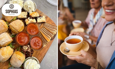 High tea inclusief onbeperkt verse thee (1,5 uur) bij Sophias Coffee