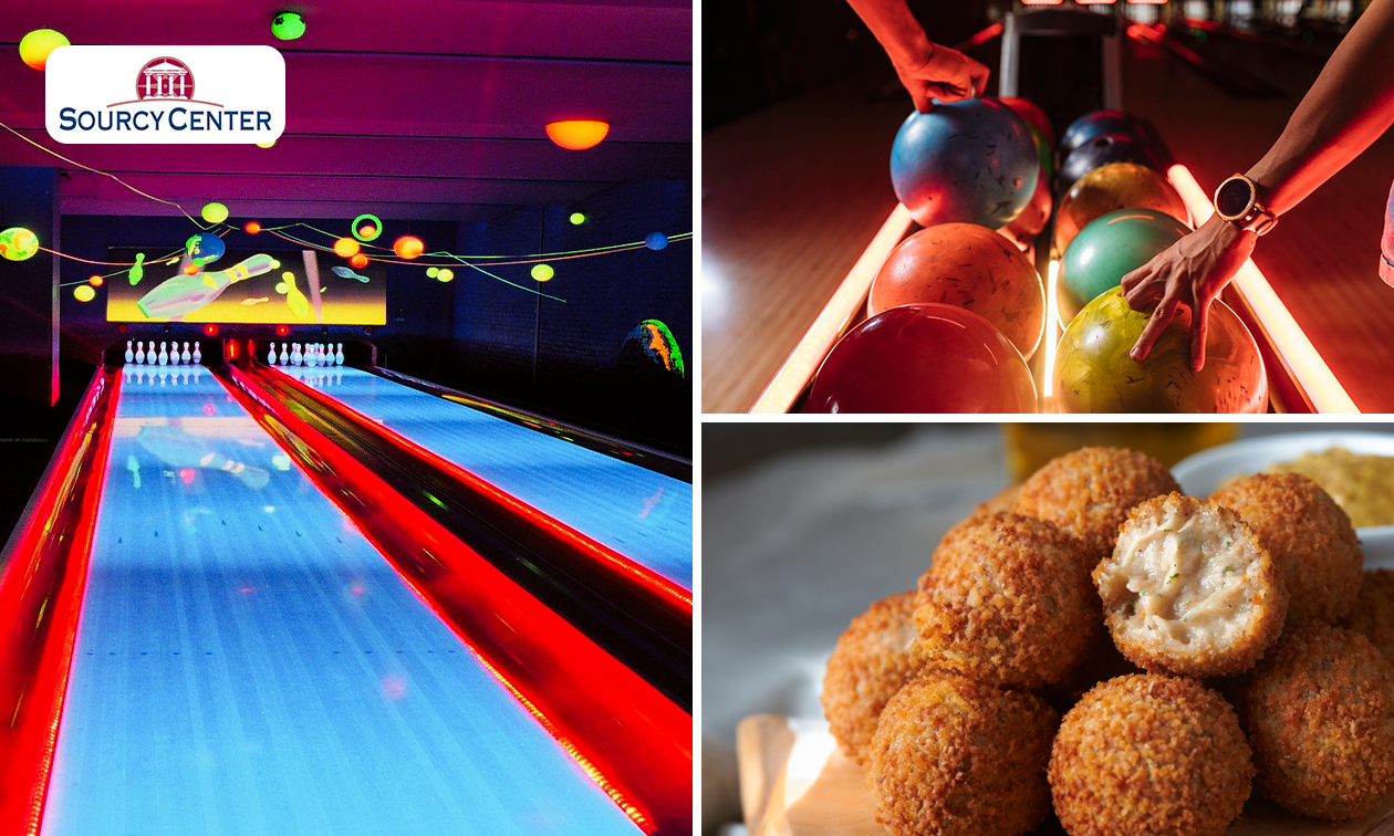 2 uur bowlen (2 tot 20 pers.) + bittergarnituur bij Sourcy Center