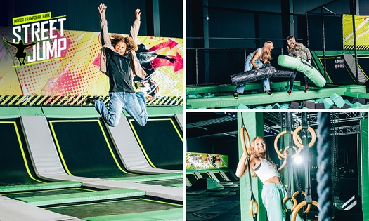 Vrij jumpen (2 uur) + 1 zakje chips en limonade bij Street Jump Alkmaar