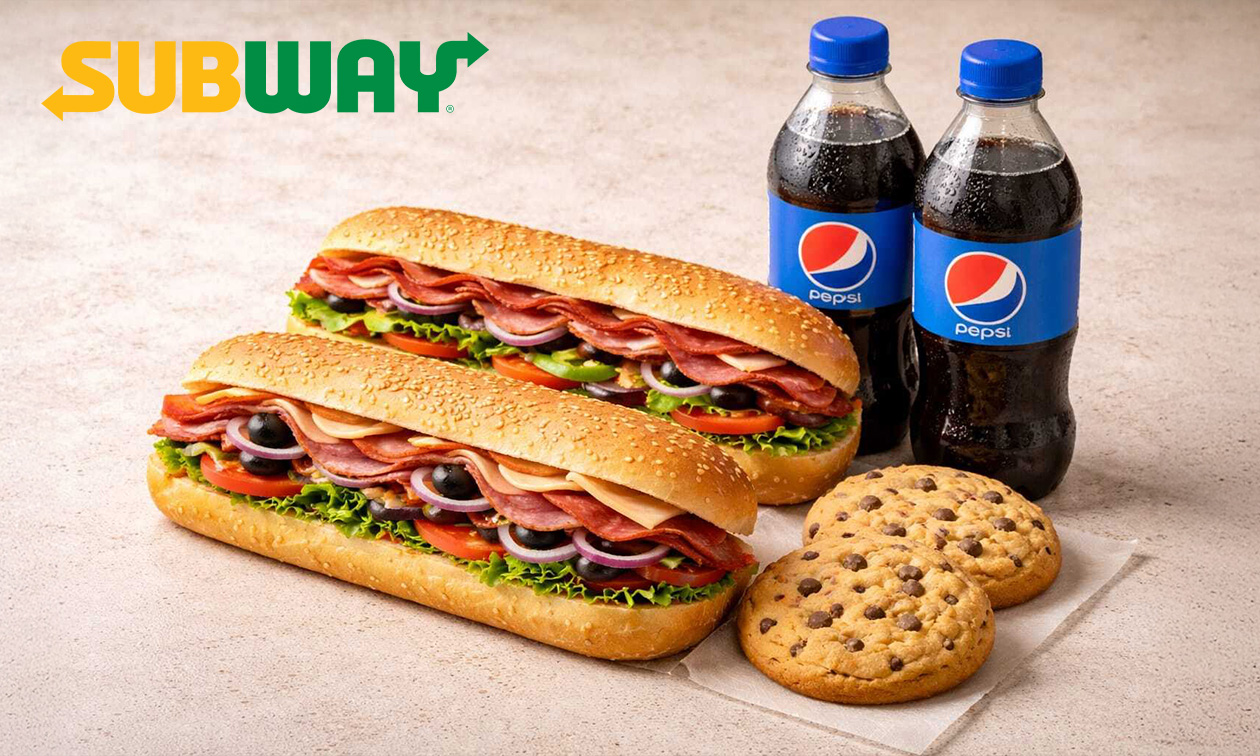 1 oder 2 Subs (30 cm) + Cookie + Getränk oder 2 Subs bei Subway Leverkusen