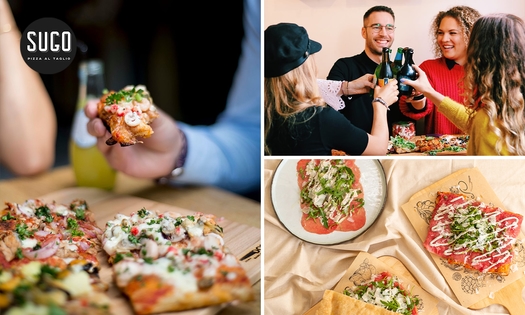2-gangendiner + onbeperkt pizza bij SUGO Pizza