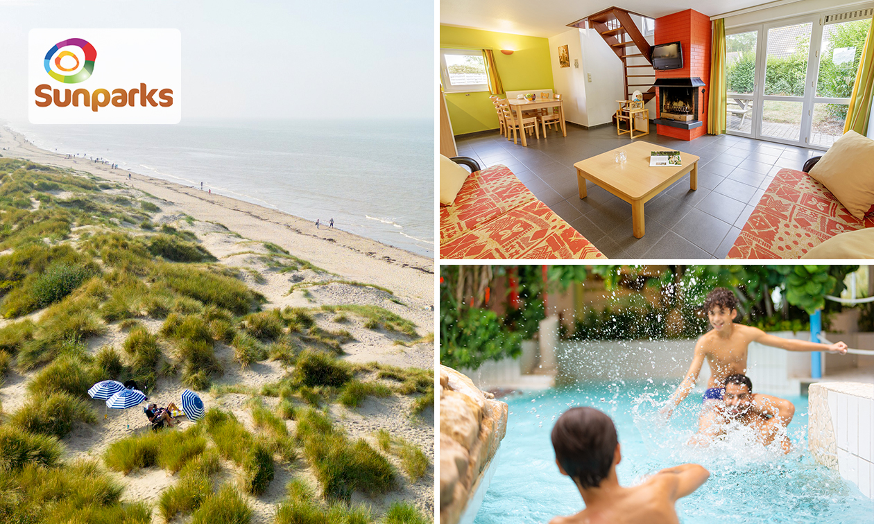 3, 4 of 7 overnachtingen voor 3 tot 8 pers. bij Sunparks Oostduinkerke aan Zee