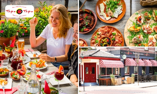 All-You-Can-Eat + drankje + dessert naar keuze bij Tapa Tapa