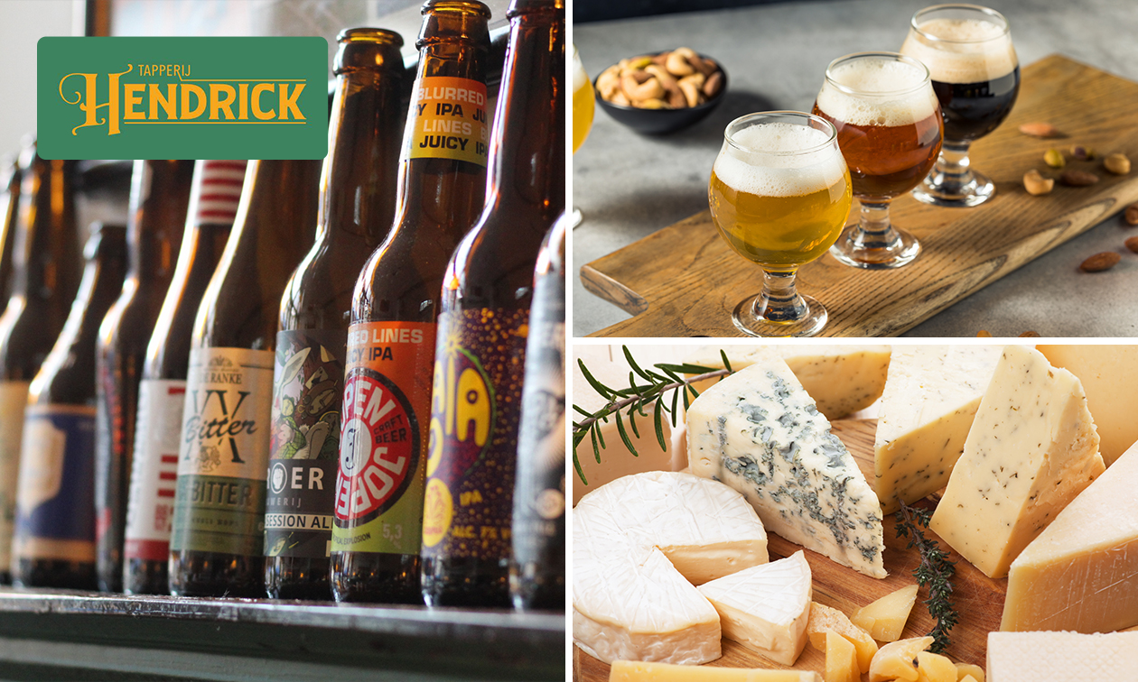 Bierproeverij + borrelplank bij Tapperij Hendrick in hartje Doesburg