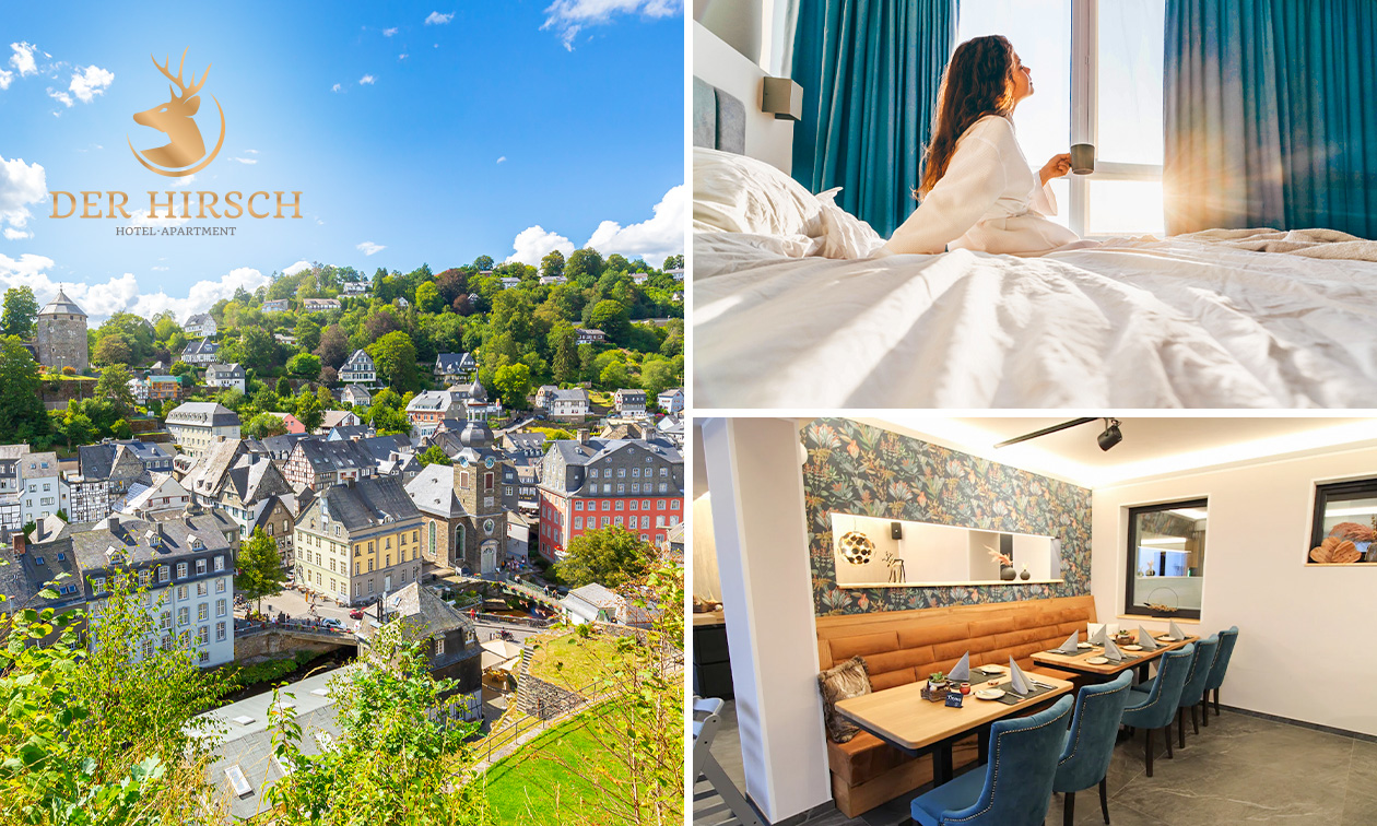 Overnachting(en) voor 2 + ontbijt + early check in + meer in de buurt van het Nationaal Park Eifel