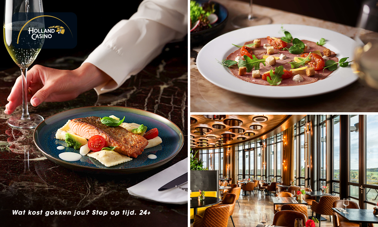 Dîner en 3 services au choix au Holland Casino Valkenburg
