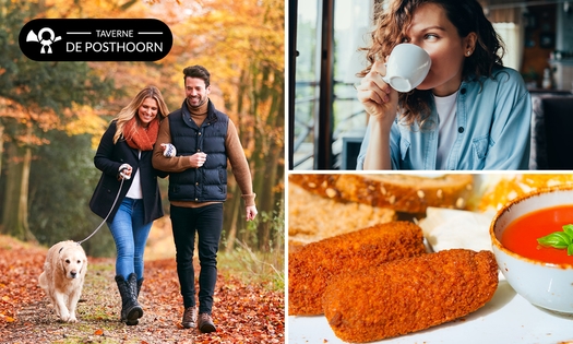 Wandelarrangement met koffie, gebak en lunch bij Taverne de Posthoorn