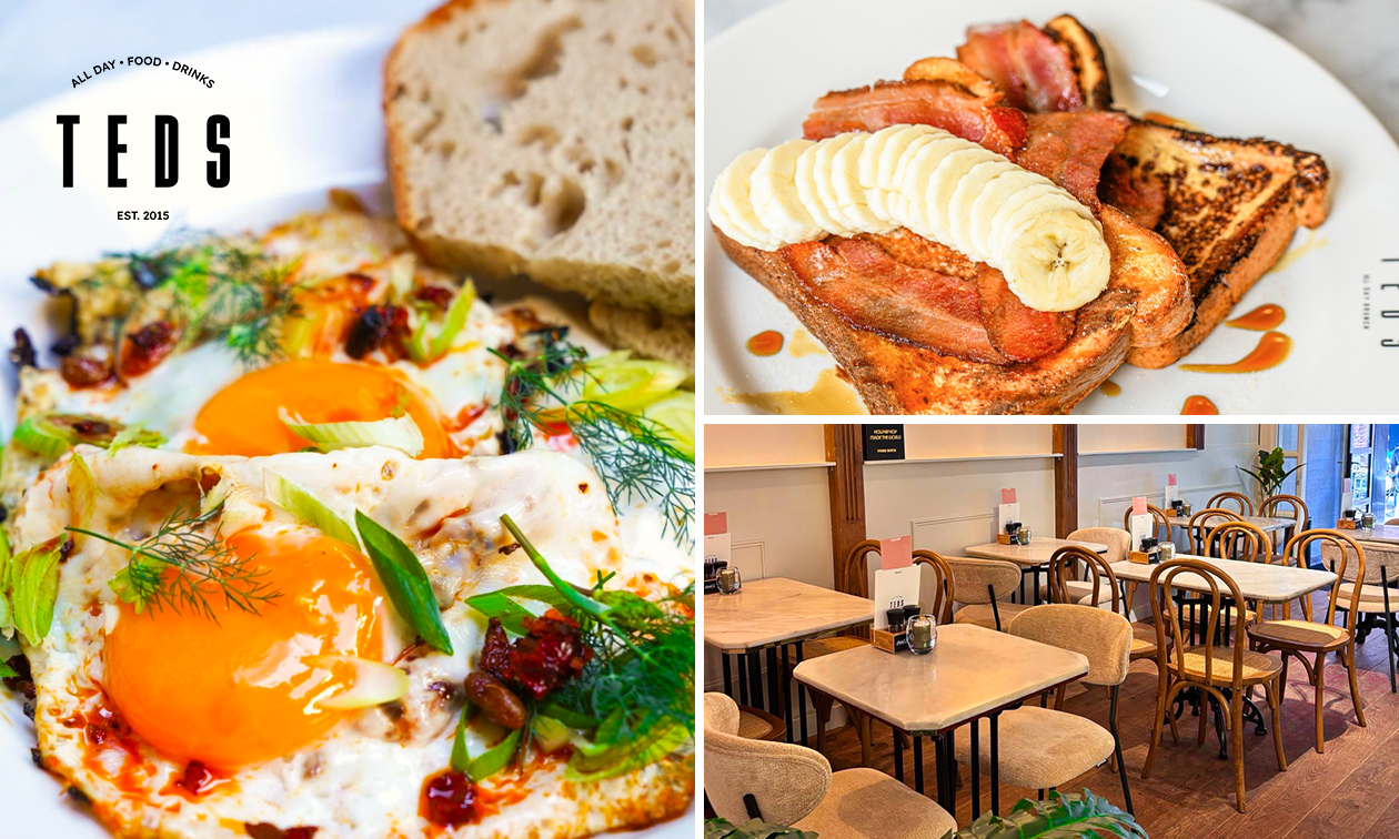 Brunch- of lunchgerecht naar keuze bij Teds Amsterdam de Pijp