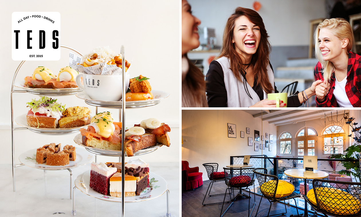 High tea (1,5 uur), shared brunch of ontbijt bij Teds High tea (1,5 uur), shared brunch of ontbijt bij Teds