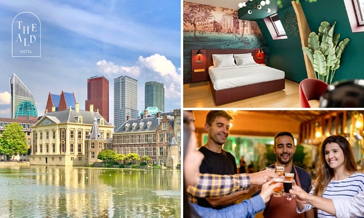 Übernachtung für 2 Pers. + opt. Frühstück + Late Check-out im Herzen von Den Haag
