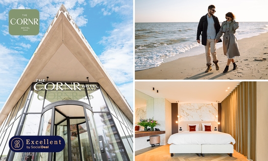 Nuit pour 2 + petit-déjeuner + check-out tardif au The CORNR Hotel sur la côte belge