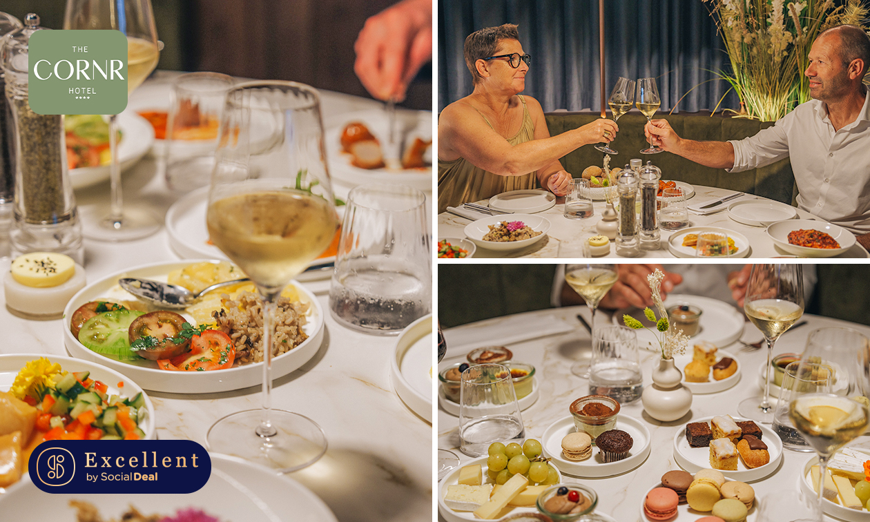 Gastronomische zondagsbrunch + glas champagne bij The CORNR Hotel