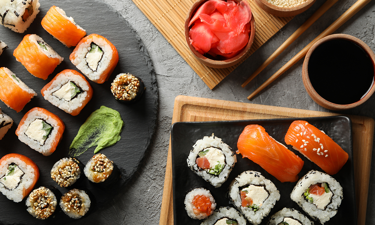 Sushibox (31, 40 of 56 stuks) voor afhaal of bezorging van The Deli Company Sushibox (31, 40 of 56 stuks) voor afhaal of bezorging van The Deli Company