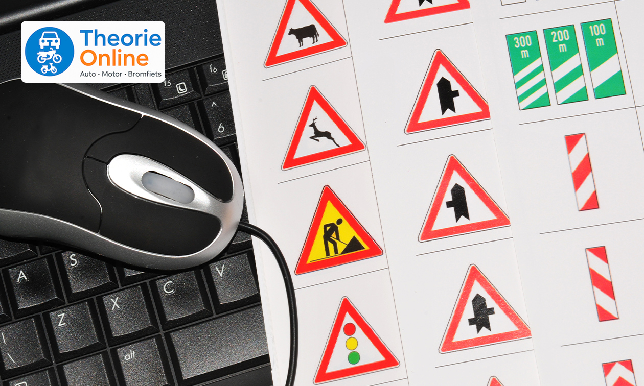 Online theoriecursus auto, motor of bromfiets bij Theorie-cursus