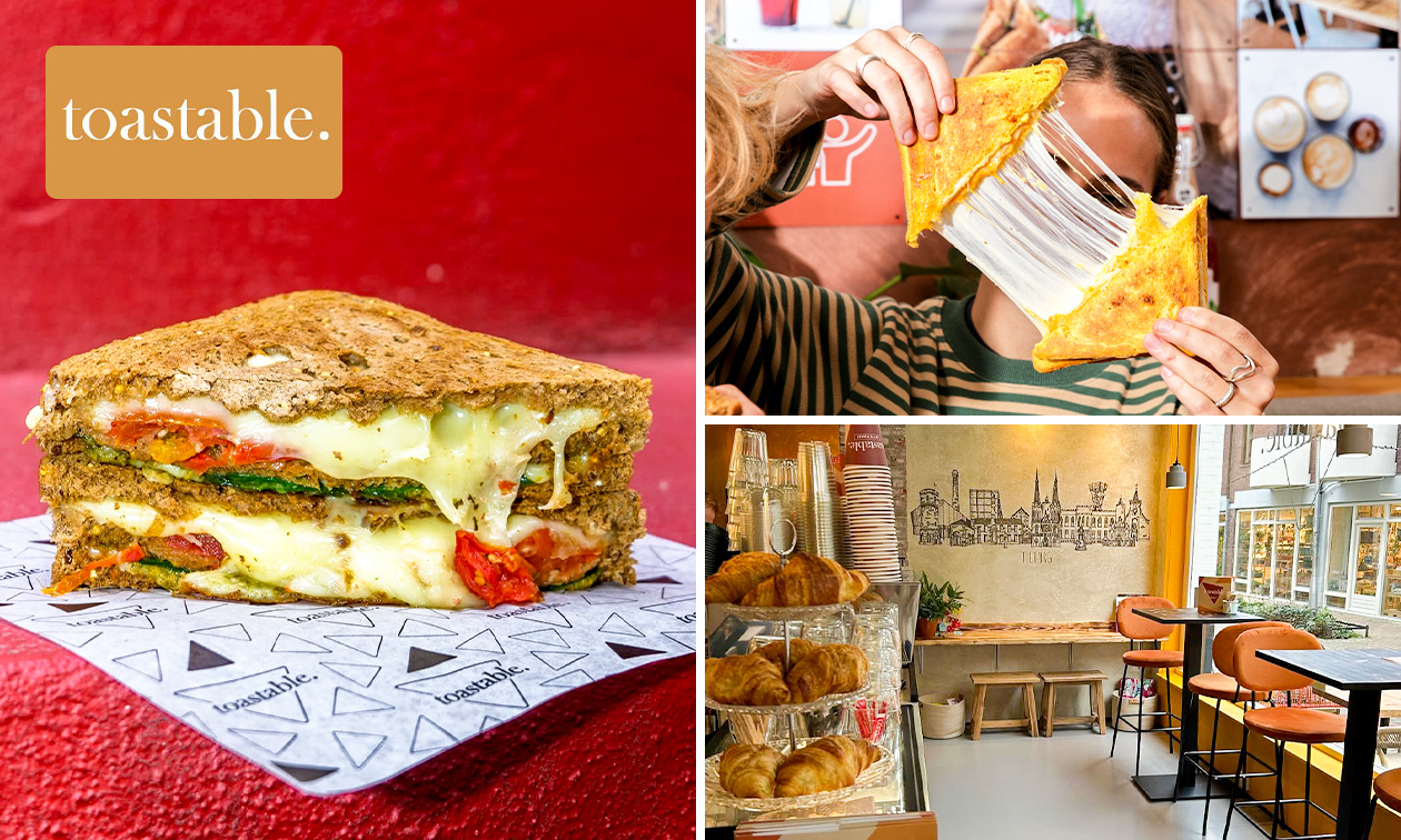 Ontbijt met crosti of tosti + drankje naar keuze bij Toastable Tilburg