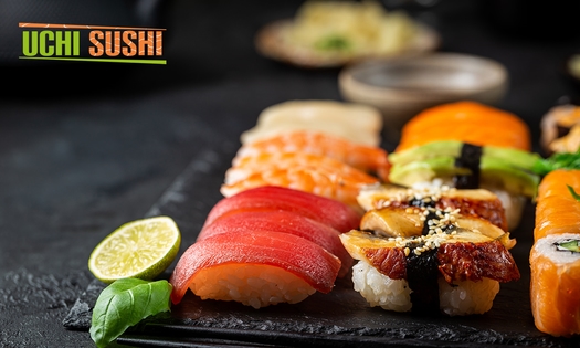 Sushibox naar keuze (32, 56 of 80 stuks) voor afhaal bij Uchi Sushi in Assen