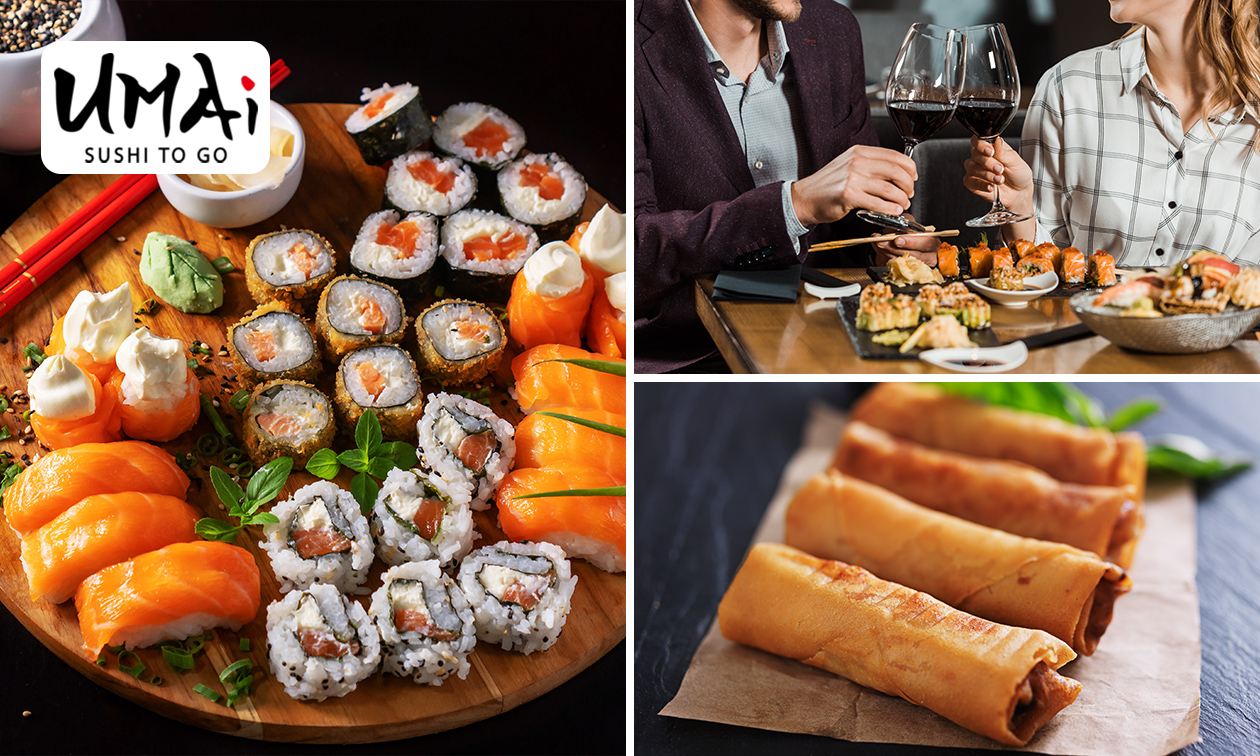All-You-Can-Eat sushi & grill (2,5 uur) bij Umai Sushi To Go