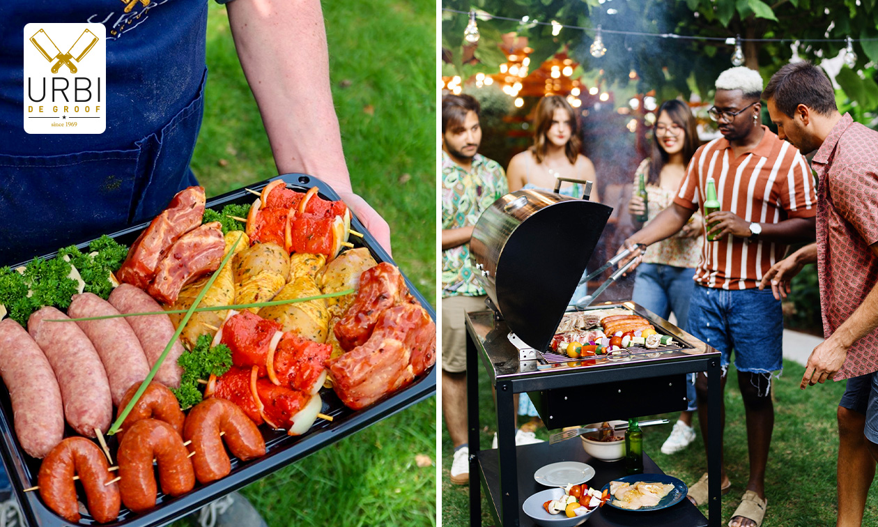 Barbecuepakket (voor 4 of 10 personen) naar keuze voor afhaal bij Urbi Butcheries Dworp