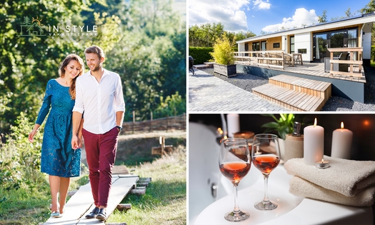 Nuits pour 2 ou 4 dans un chalet de luxe + évtl. sauna + check-out tardif + bouteille de vin