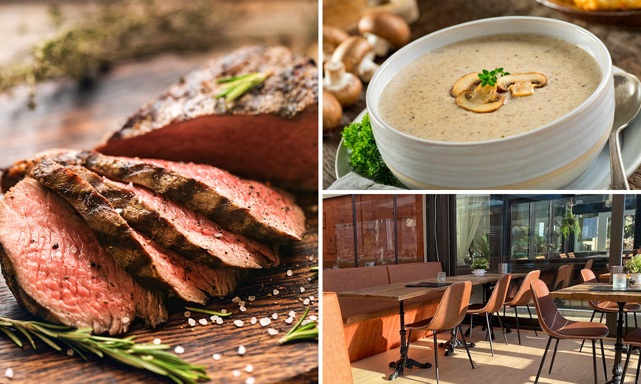 3-gangenlunch of -diner à la carte aan de kust bij Van Bunnen