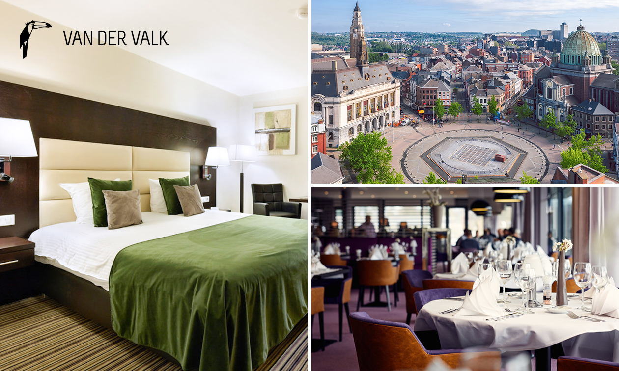 Overnachting voor 2 + ontbijt in Charleroi